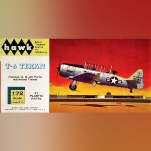 VINTAGE Hawk #610  T-6 Texan Model Plane Kit New In Sealed Box
